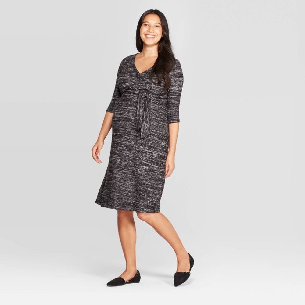 Cozy Tie Front Dress - by Ingrid & Isabel™